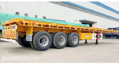 Tri Axle 40 Ft Flatbed Trailer will be sent to Guam