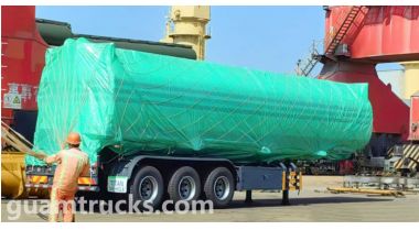 Tri Axle 50000 Liters Diesel Fuel Tanker will be sent to Guam