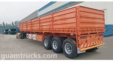 3 Axle 60 Ton Sidewall Trailer will be send to Guam