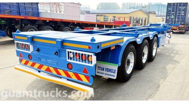 3 Axle Container Chassis Trailer is Ready to Guam