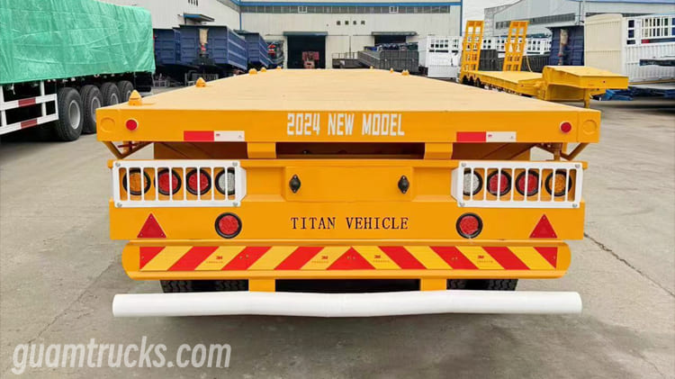 Tri Axle 40 Ft Flatbed Trailer for Sale in Guam 