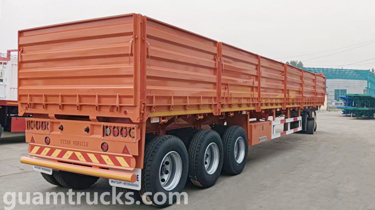 3 Axle 60 Ton Sidewall Trailer | Side Wall Semi Trailer for Sale in Guam