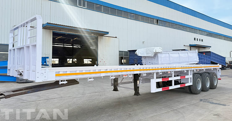 Triple Axle Flatbed Truck Trailer for Sale in Guam Agana