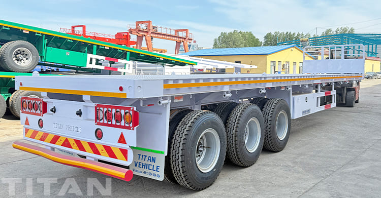 Triple Axle Flatbed Truck Trailer for Sale in Guam Agana