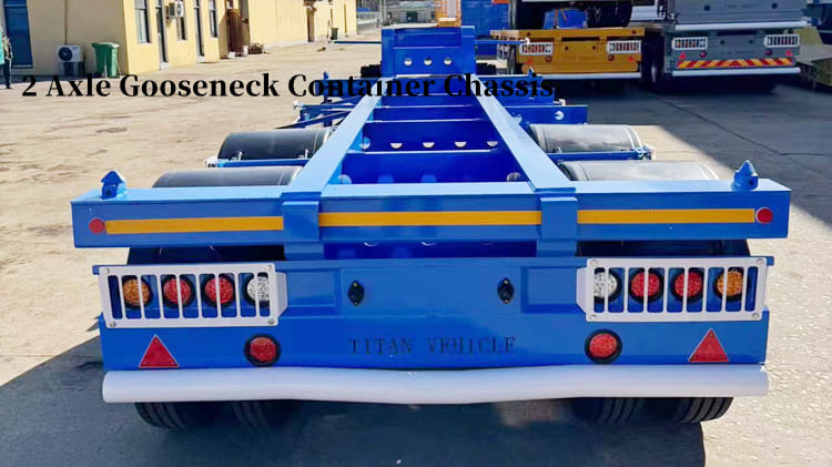 20 Ft Container Chassis for Sale- 2 Axle Gooseneck Chassis Price in Guam